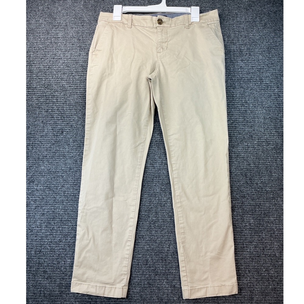 Tommy Hilfiger Chino Pants Stretch Cotton Blend Womens 8 Khaki Tan PreLoved